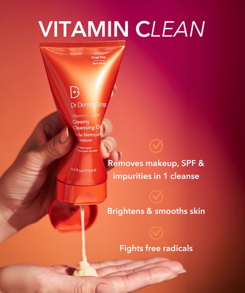 Dr. Dennis Gross Rens Dr. Dennis Gross Vitamin C + Lactic Creamy Cleansing Oil (177ml)