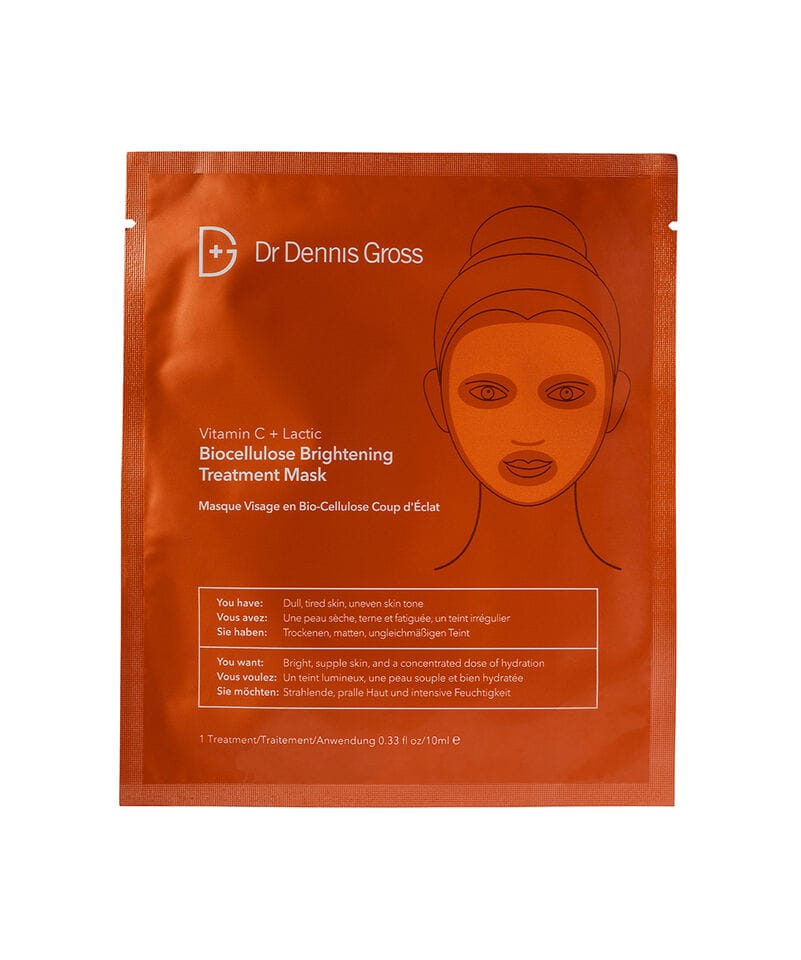 Dr. Dennis Gross Ansiktsmaske Dr. Dennis Gross Vitamin C + Lactic Brightening Biocellulose Treat. Mask (1.stk)